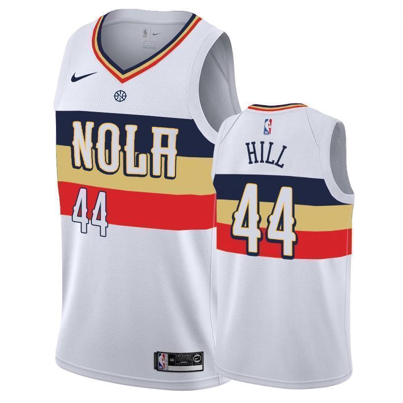 New Orleans Pelicans #44 Solomon Hill 2018/19 Earned Edition Swingman Jersey
