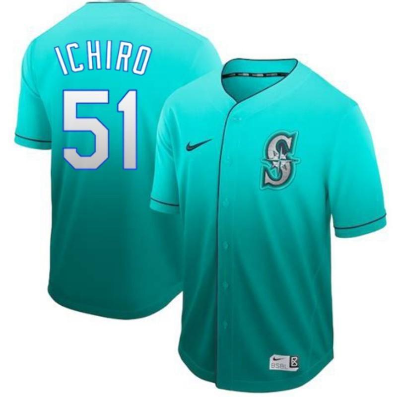 Suzuki Ichiro Seattle Mariners 2019 New Arrivals Baseball Player Fade Jersey