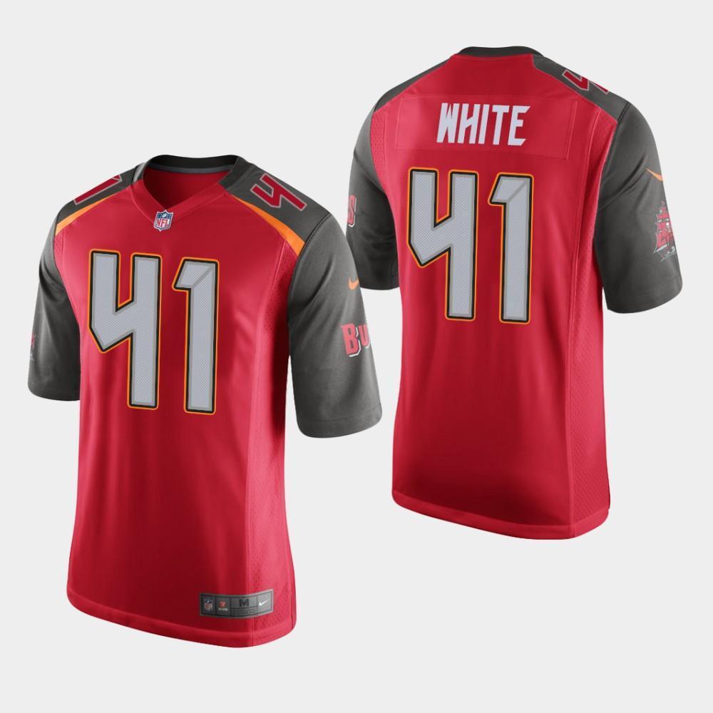 Tampa Bay Buccaneers #41 Devin White 2019 Draft Game Jersey - Red