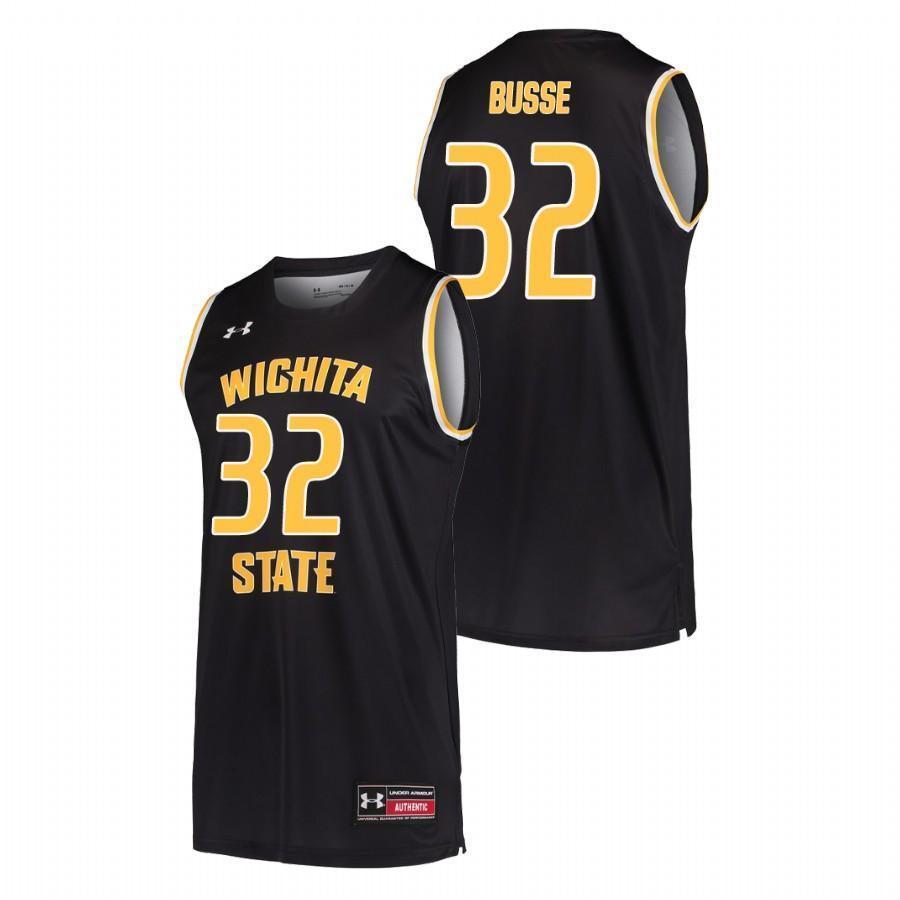 Tate Busse Wichita State Shockers Basketball Jersey - Black