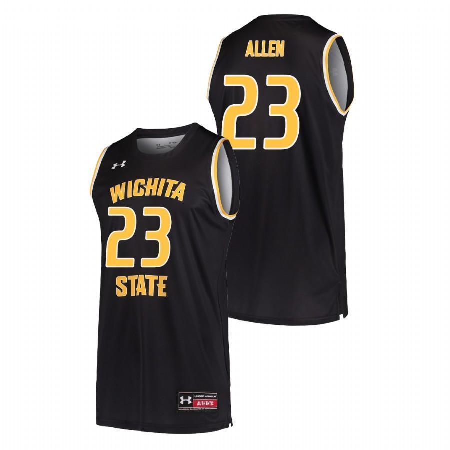 Teddy Allen Wichita State Shockers Basketball Jersey - Black