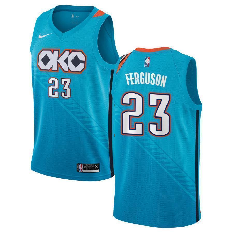 Oklahoma City Thunder #23 Terrance Ferguson NEW 2018/19 City Edition Swingman Jersey