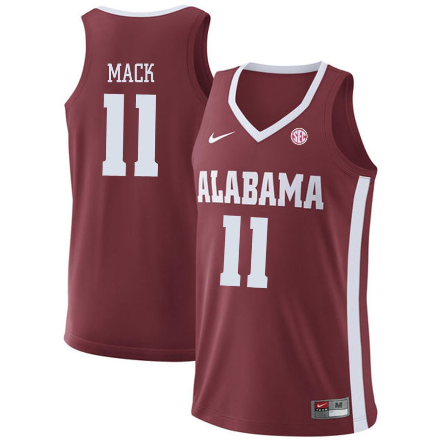 Tevin Mack Alabama Crimson Tide Basketball Jersey - Cardinal