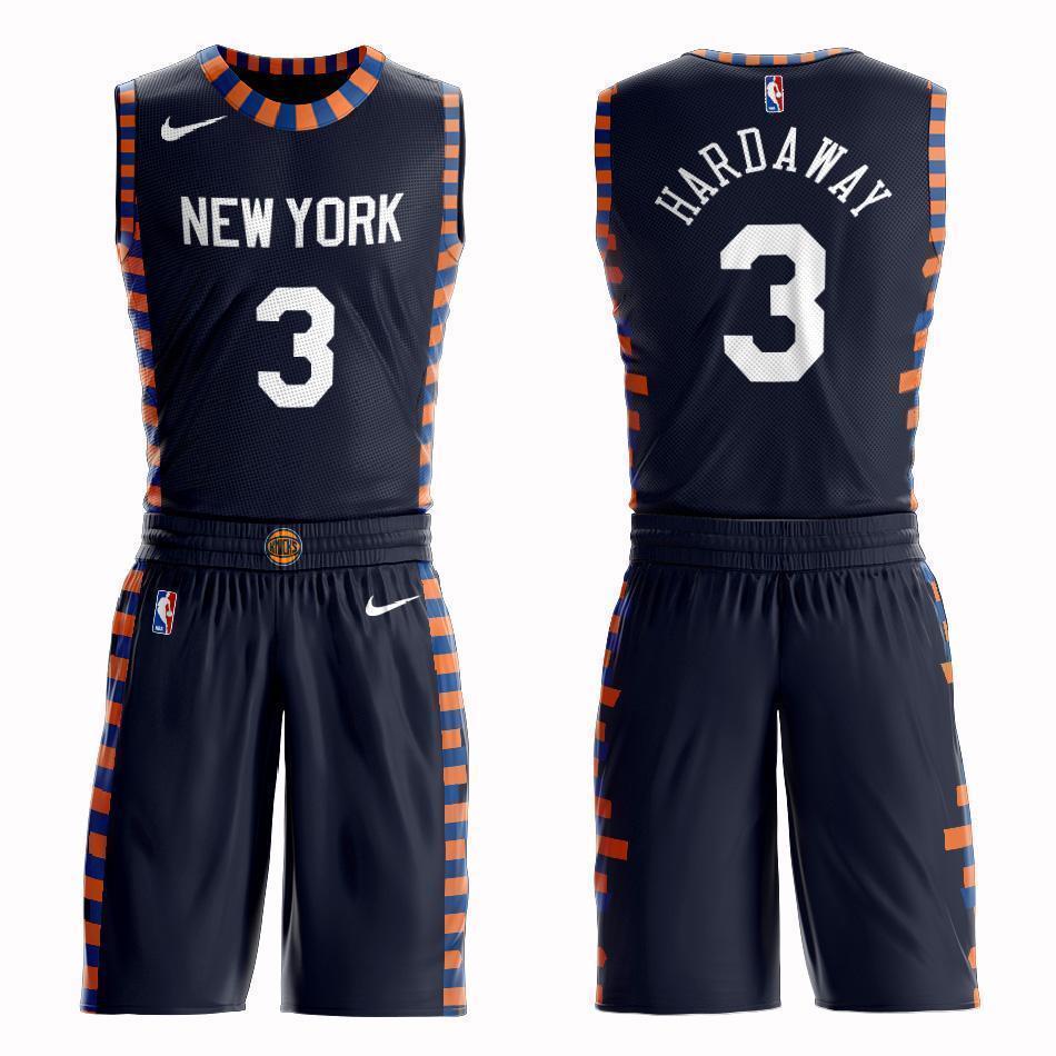 New York Knicks #3 Tim Hardaway Jr City 2019 Jersey and Pant Set