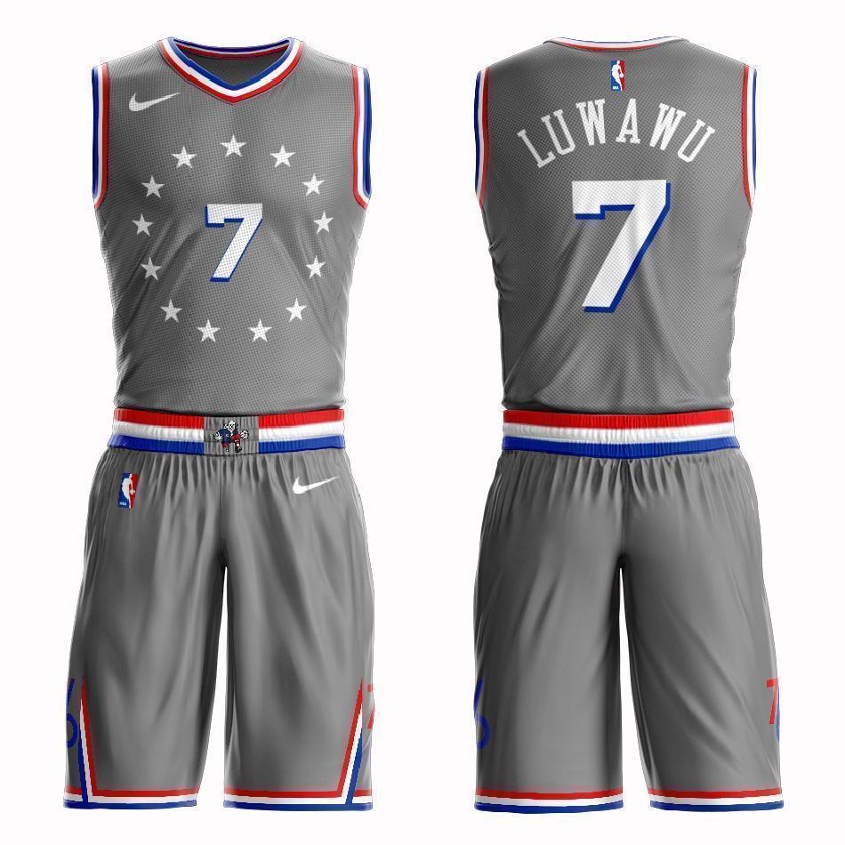 Philadelphia 76ers #7 Timothé Luwawu-Cabarrot City 2019 Jersey and Pant Set