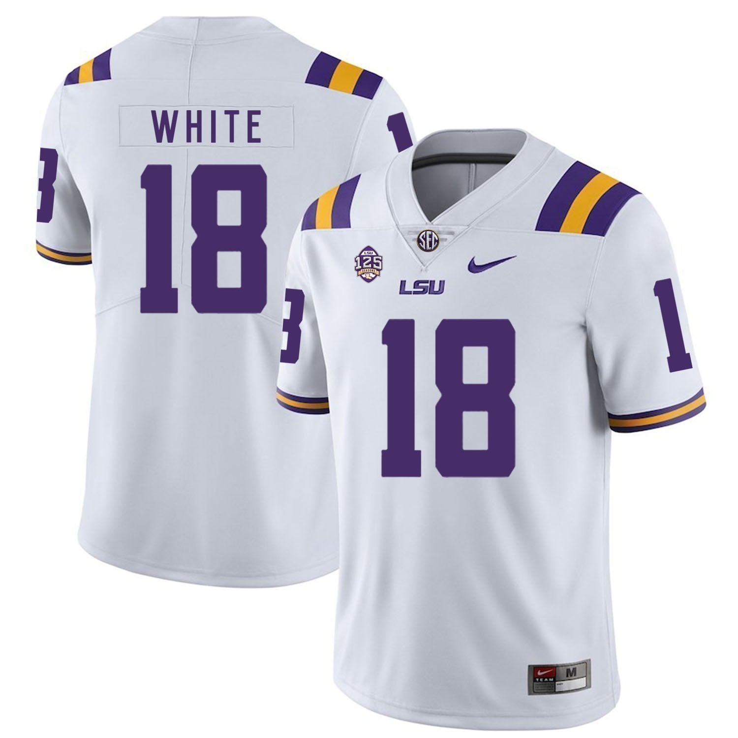 Tre'Davious White LSU Tigers Football Jersey - White