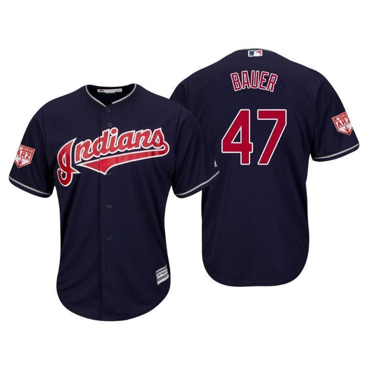 Trevor Bauer Cleveland Indians 2019 Spring Training Baseball Player Jersey