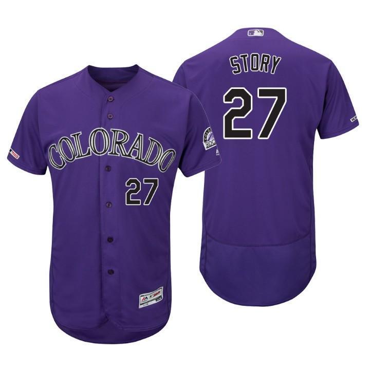 Trevor Story Colorado Rockies 150th Anniversary Baseball Jersey - Purple