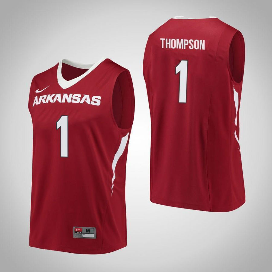 Trey Thompson Arkansas Razorbacks Basketball Jersey - Red