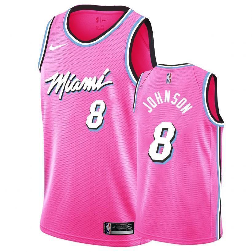Miami Heat #8 Tyler Johnson 2018/19 Earned Edition Swingman Jersey