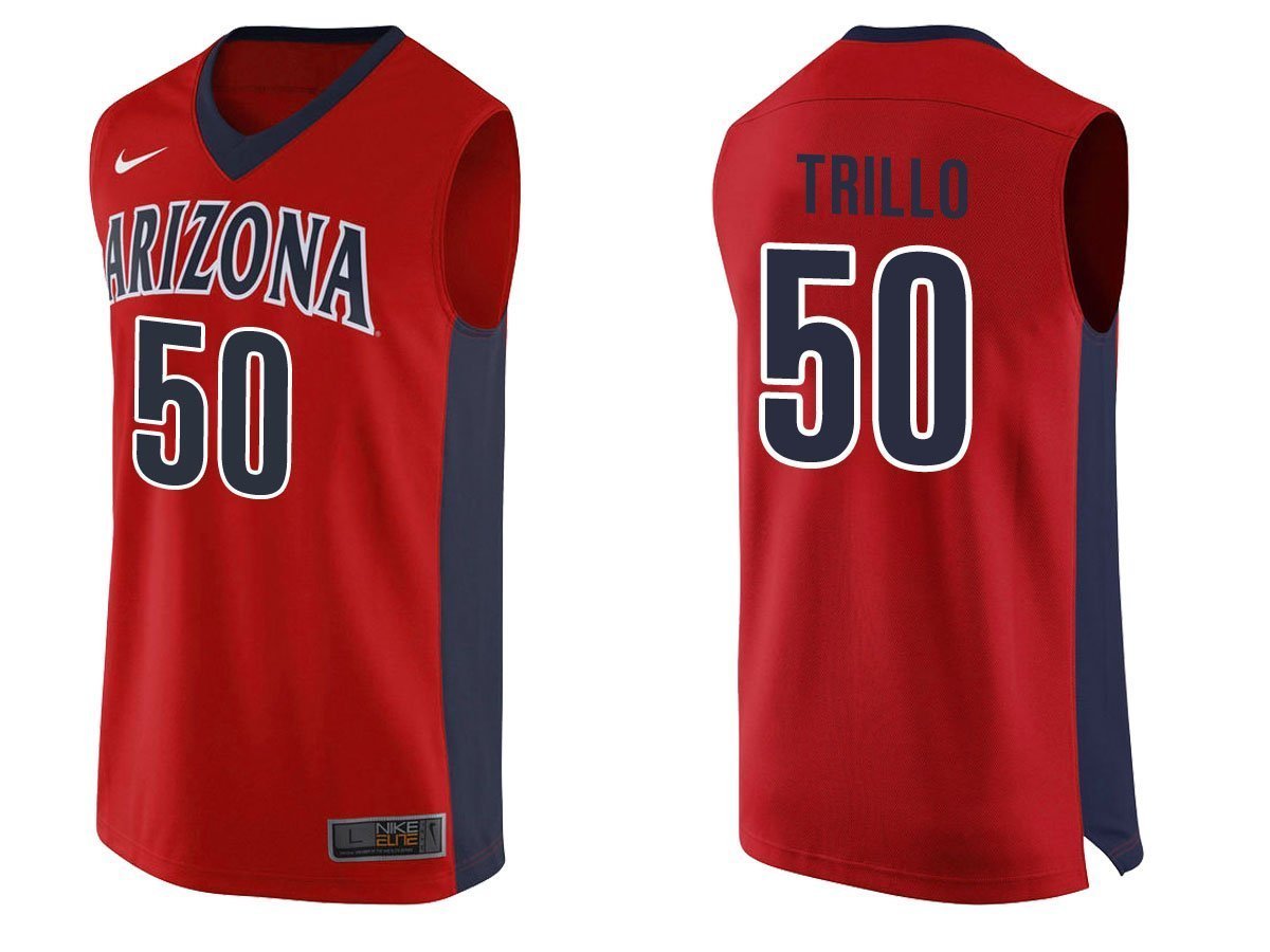 Tyler Trillo Arizona Wildcats Basketball Jersey - Crimson