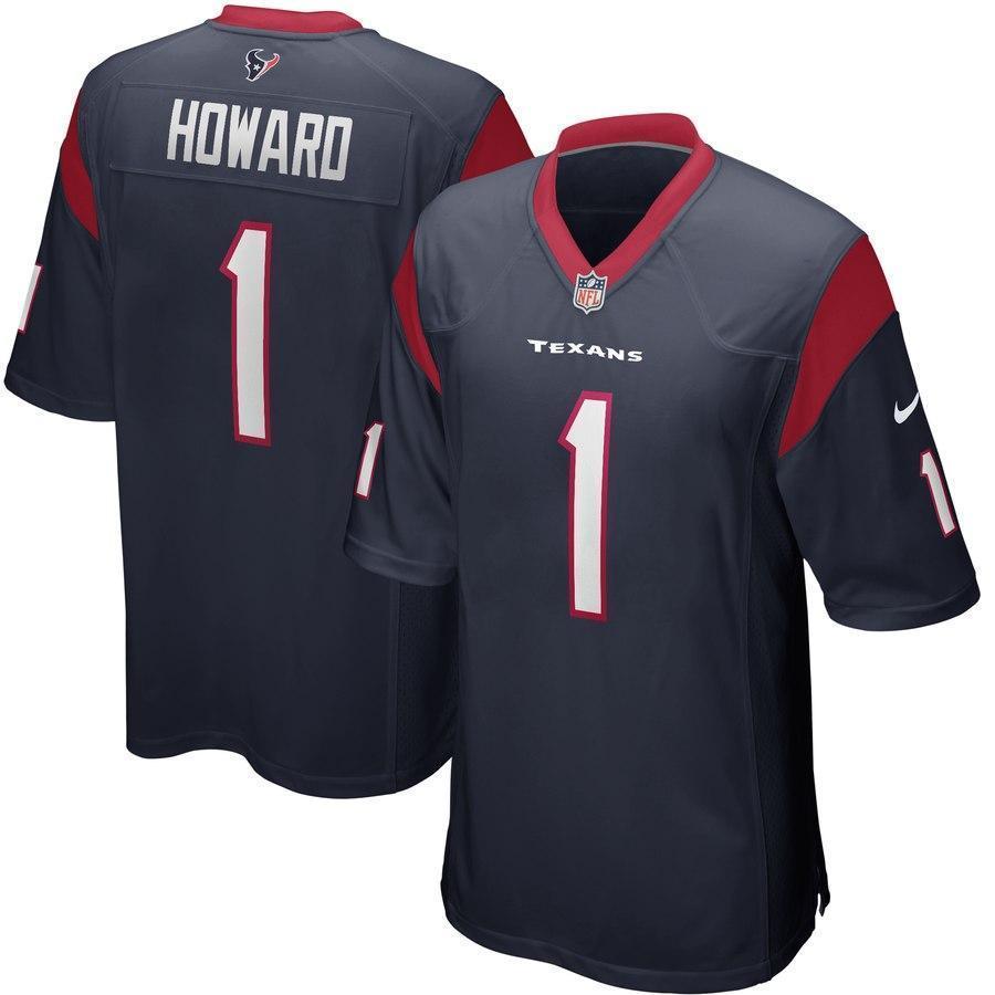 Tytus Howard Houston Texans 2019 Draft First Round Pick Game Jersey - Navy