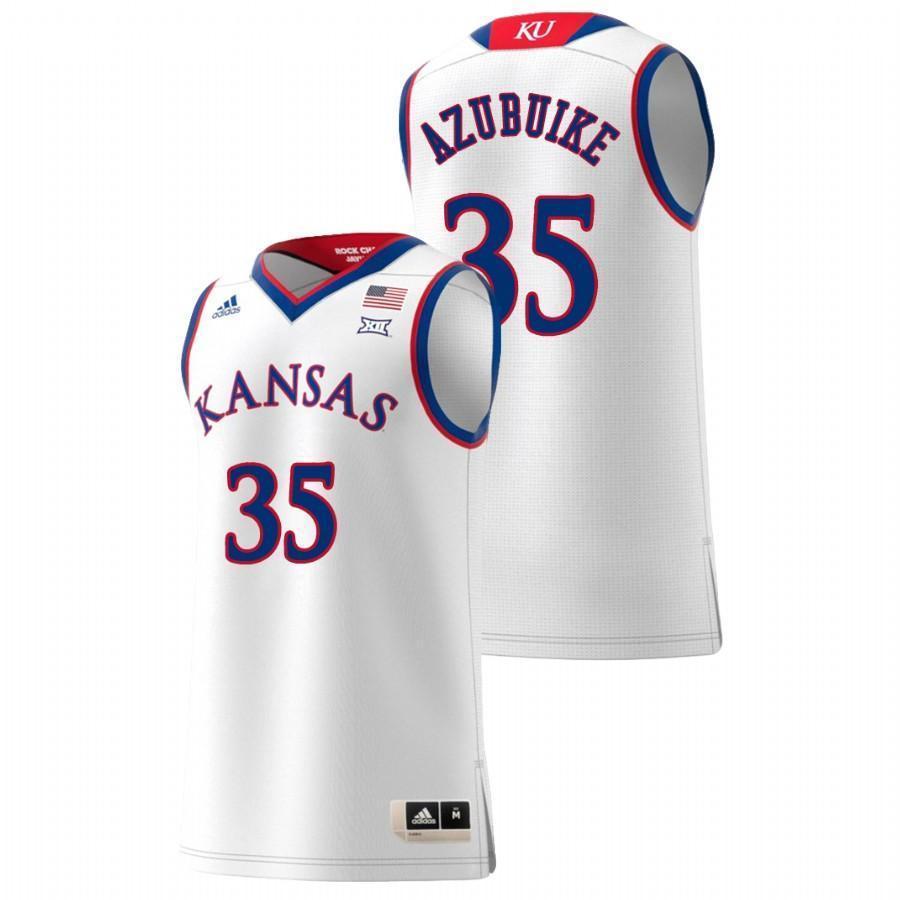 Udoka Azubuike Kansas Jayhawks Basketball Jersey - White