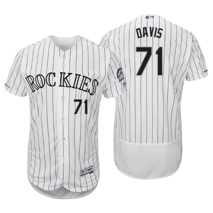Wade Davis Colorado Rockies 150th Anniversary Baseball Jersey - White