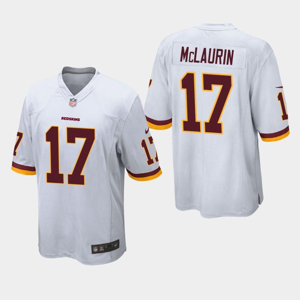 Washington Redskins #17 Terry McLaurin 2019 Draft Game Jersey - White