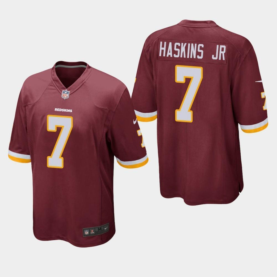 Washington Redskins #7 Dwayne Haskins 2019 Draft Game Jersey - Burgundy