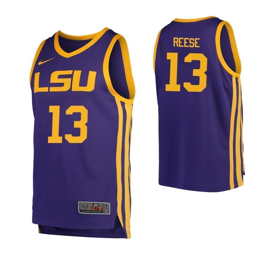 Will Reese LSU Tigers Basketball Jersey - Purple