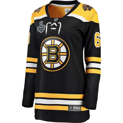 Women s Boston Bruins Brad Marchand Black 2019 Stanley Cup Final Bound Home Breakaway Player Jersey Black Yellow