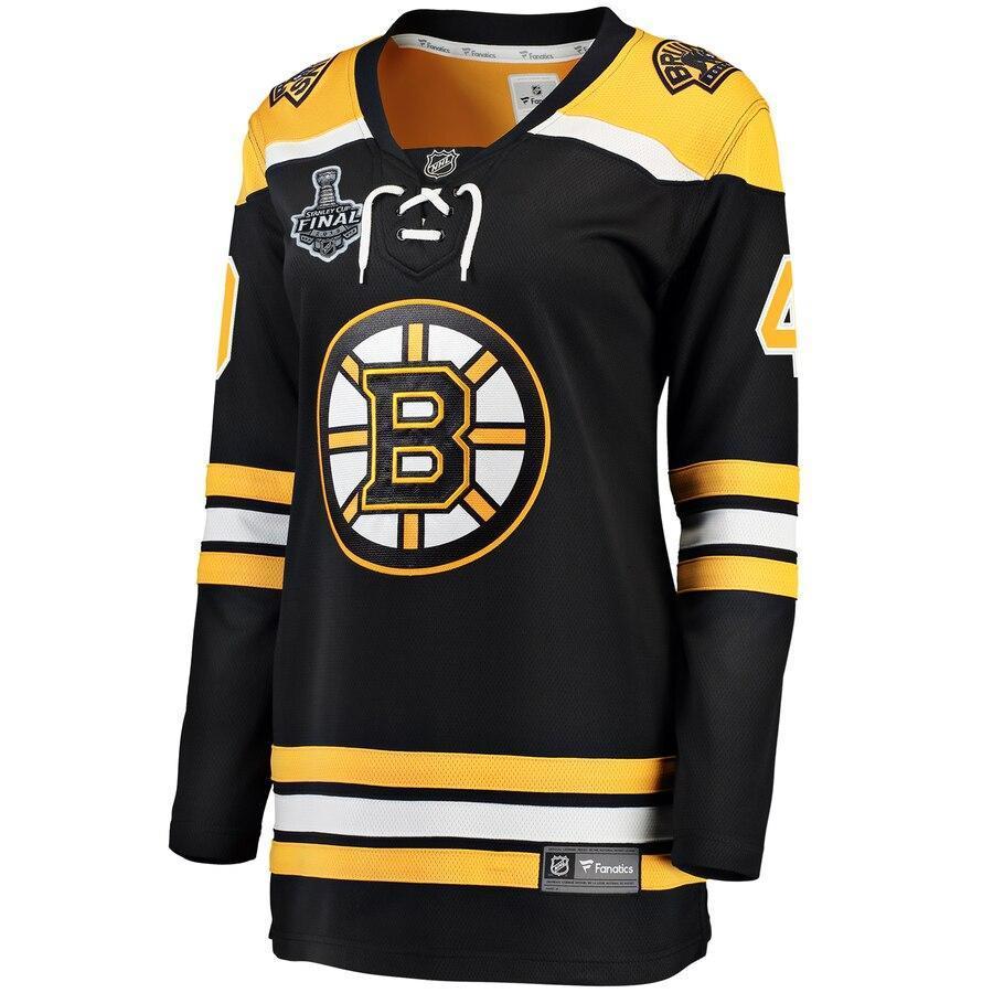 Women s Boston Bruins Tuukka Rask Fanatics Branded Black Home 2019 Stanley Cup Final Bound Breakaway Player Jersey Black Yellow