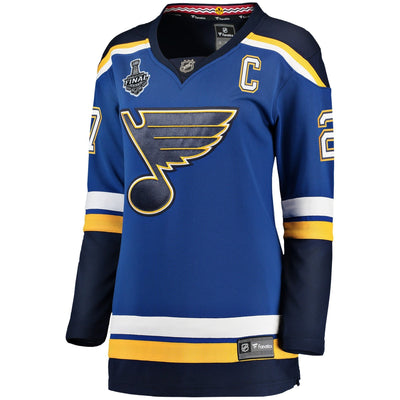 Women s St Louis Blues Alex Pietrangelo Fanatics Branded Blue Home 2019 Stanley Cup Final Bound Breakaway Player Jersey