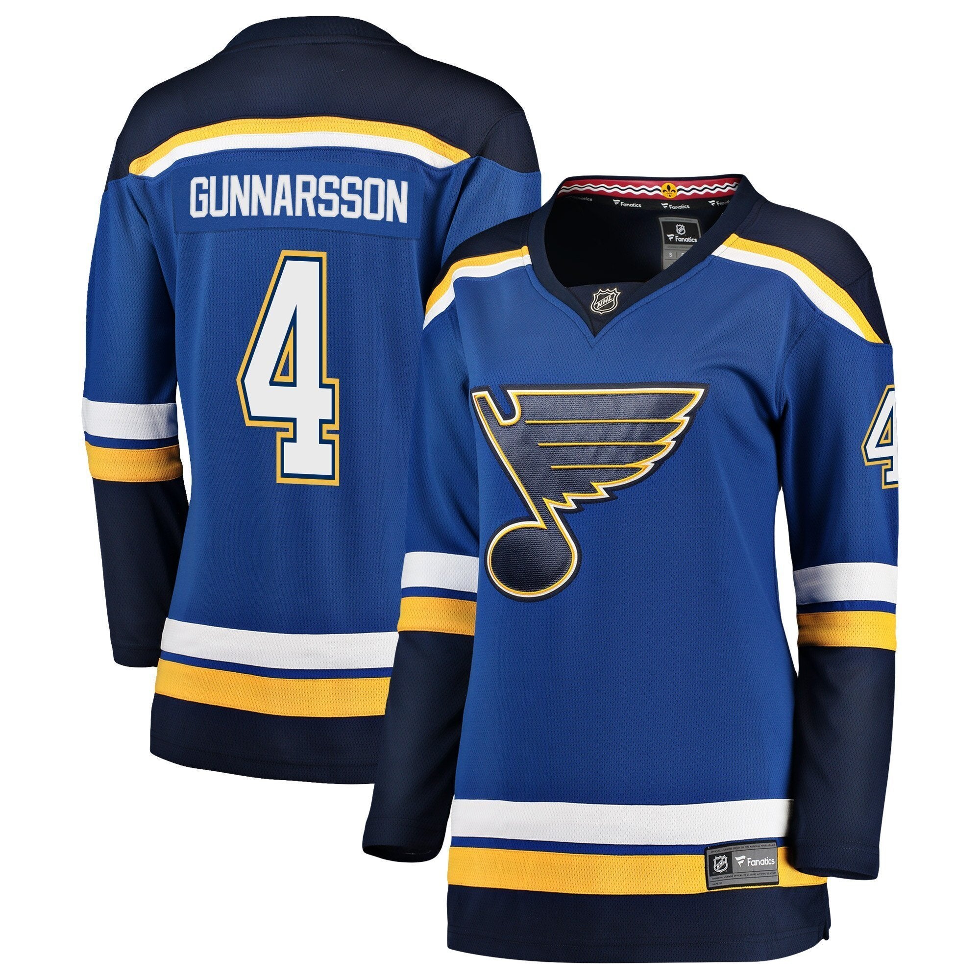 Women s St Louis Blues Carl Gunnarsson Fanatics Branded Blue Breakaway Player Jersey