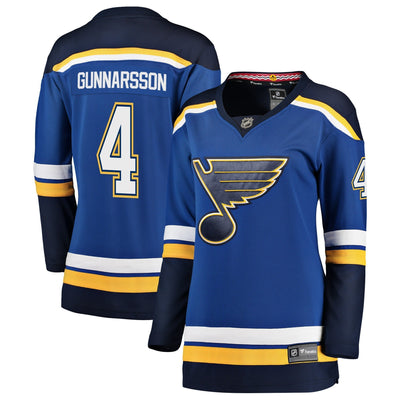 Women s St Louis Blues Carl Gunnarsson Fanatics Branded Blue Breakaway Player Jersey