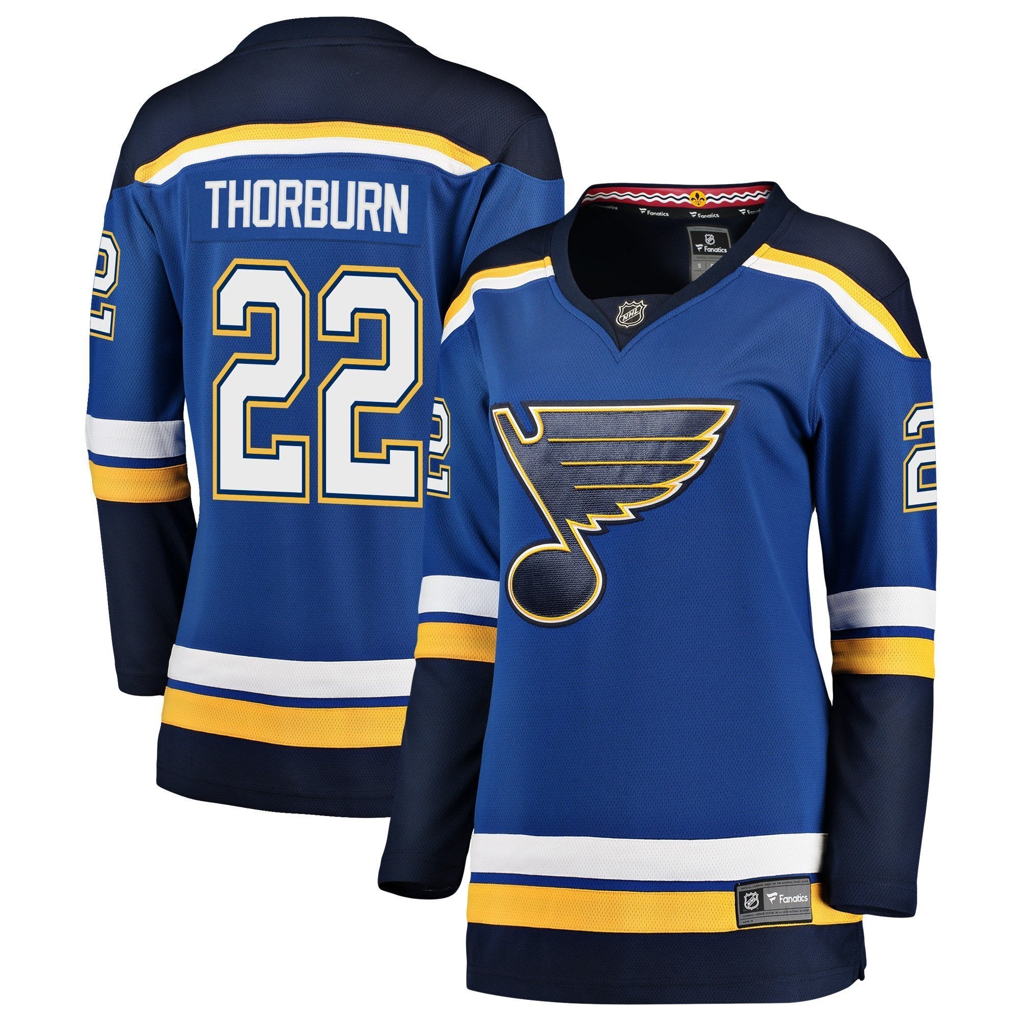 Women s St Louis Blues Chris Thorburn Fanatics Branded Blue Breakaway Player Jersey