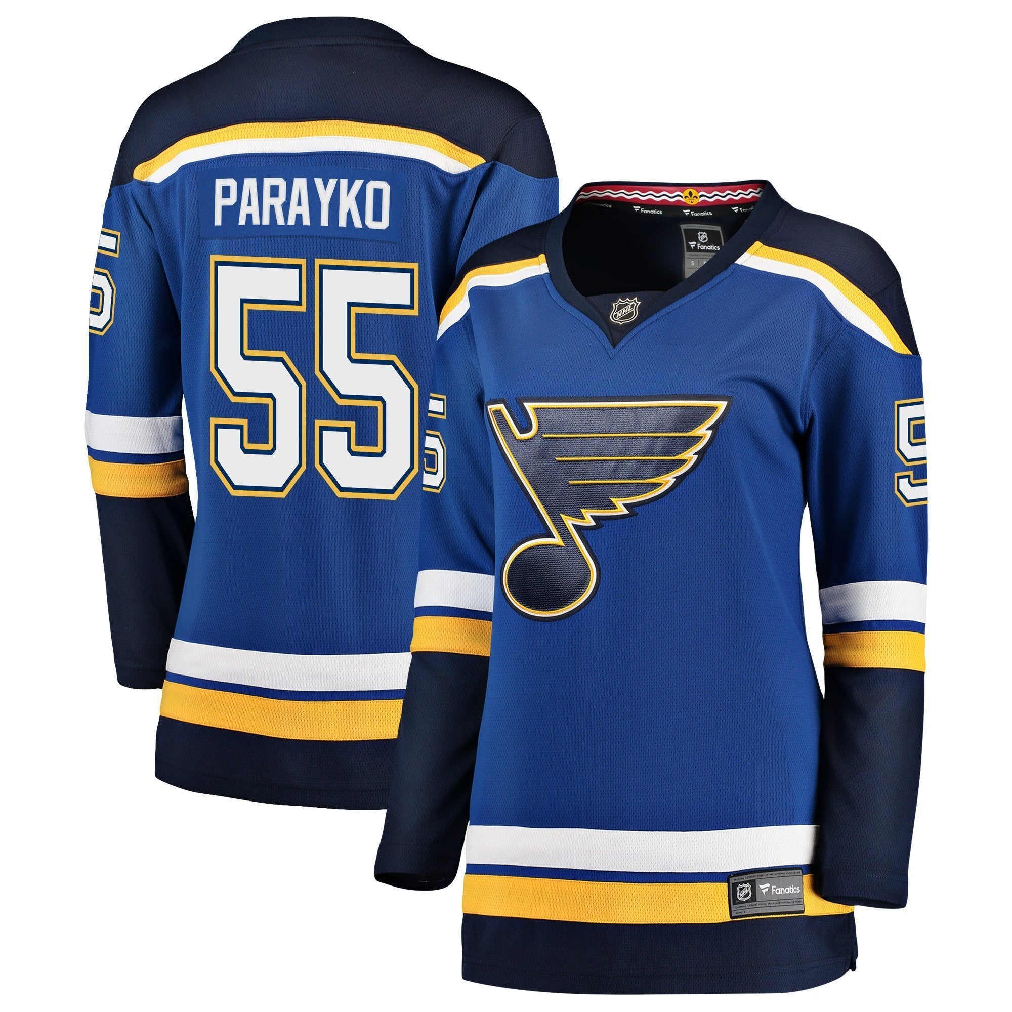 Women s St Louis Blues Colton Parayko Fanatics Branded Blue Breakaway Player Jersey