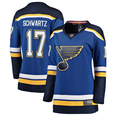 Women s St Louis Blues Jaden Schwartz Fanatics Branded Blue Breakaway Player Jersey