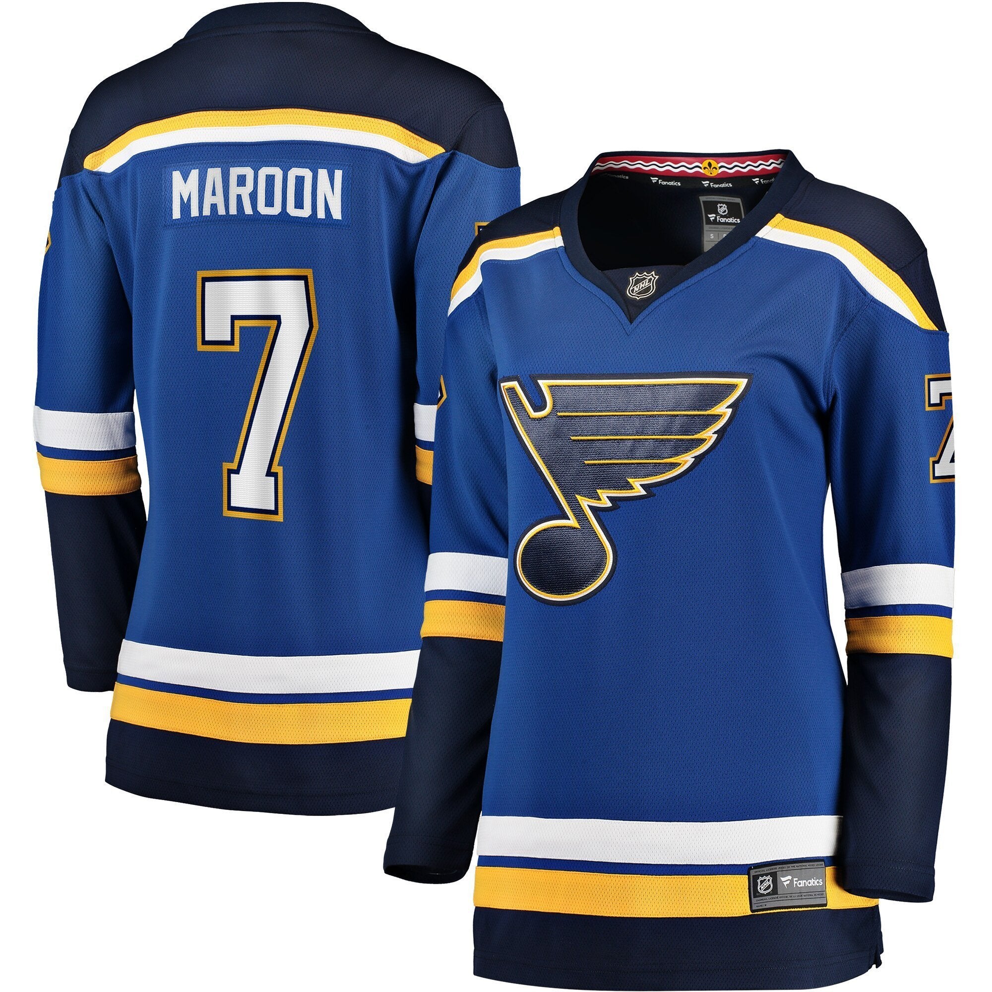 Women s St Louis Blues Patrick Maroon Fanatics Branded Blue Home Breakaway Player Jersey