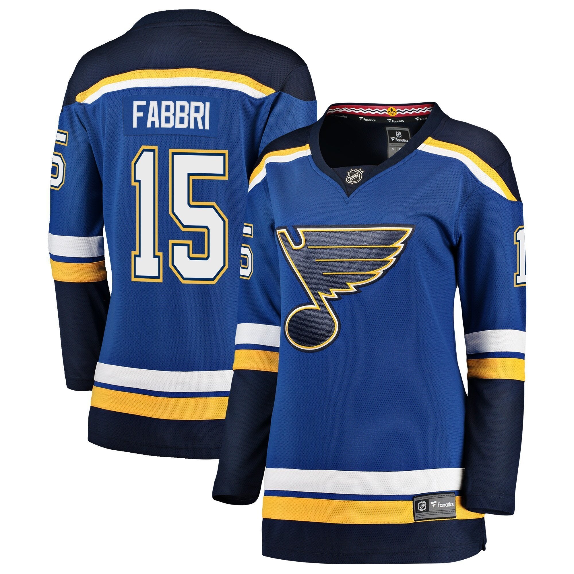 Women s St Louis Blues Robby Fabbri Fanatics Branded Blue Breakaway Player Jersey