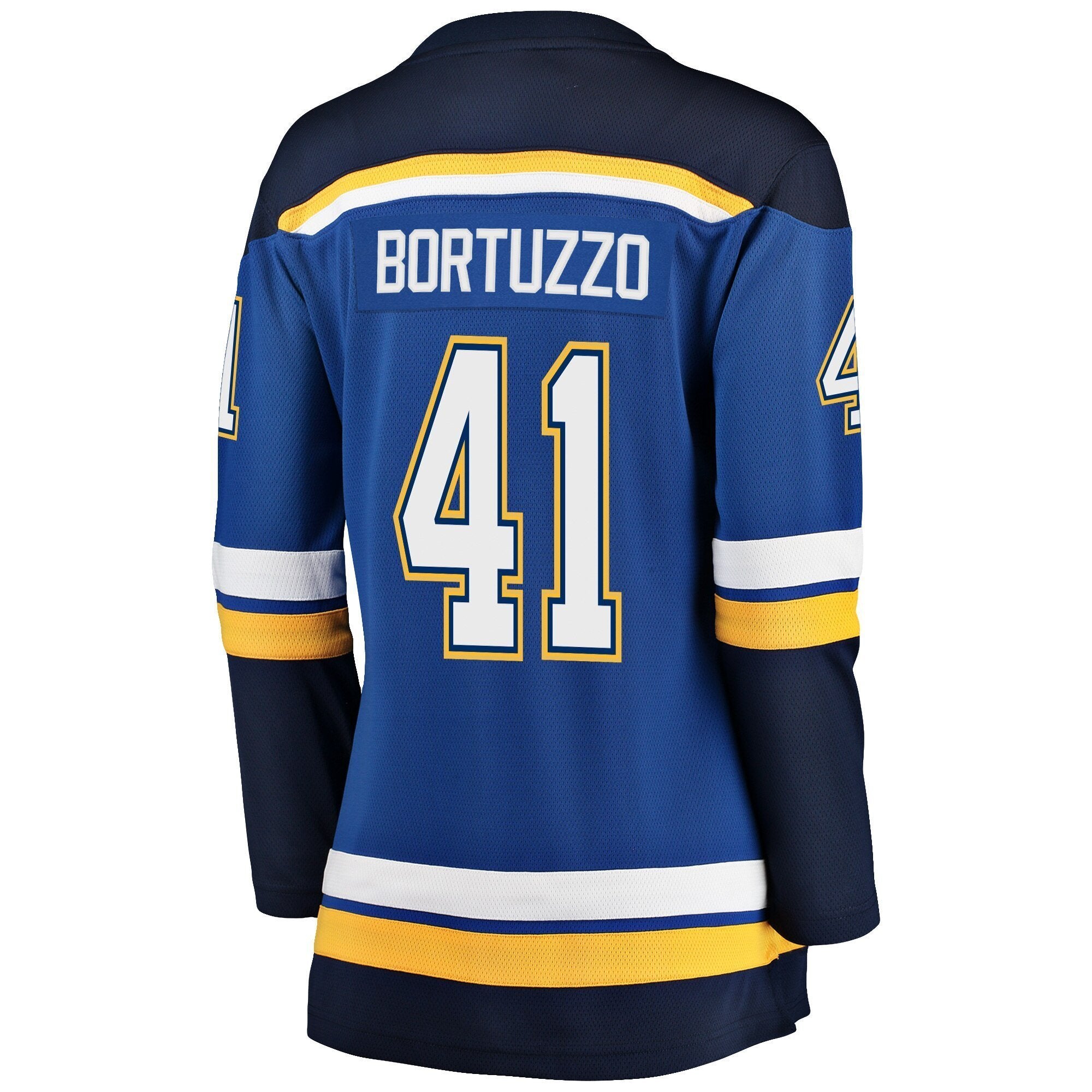 Women s St Louis Blues Robert Bortuzzo Fanatics Branded Blue Breakaway Player Jersey