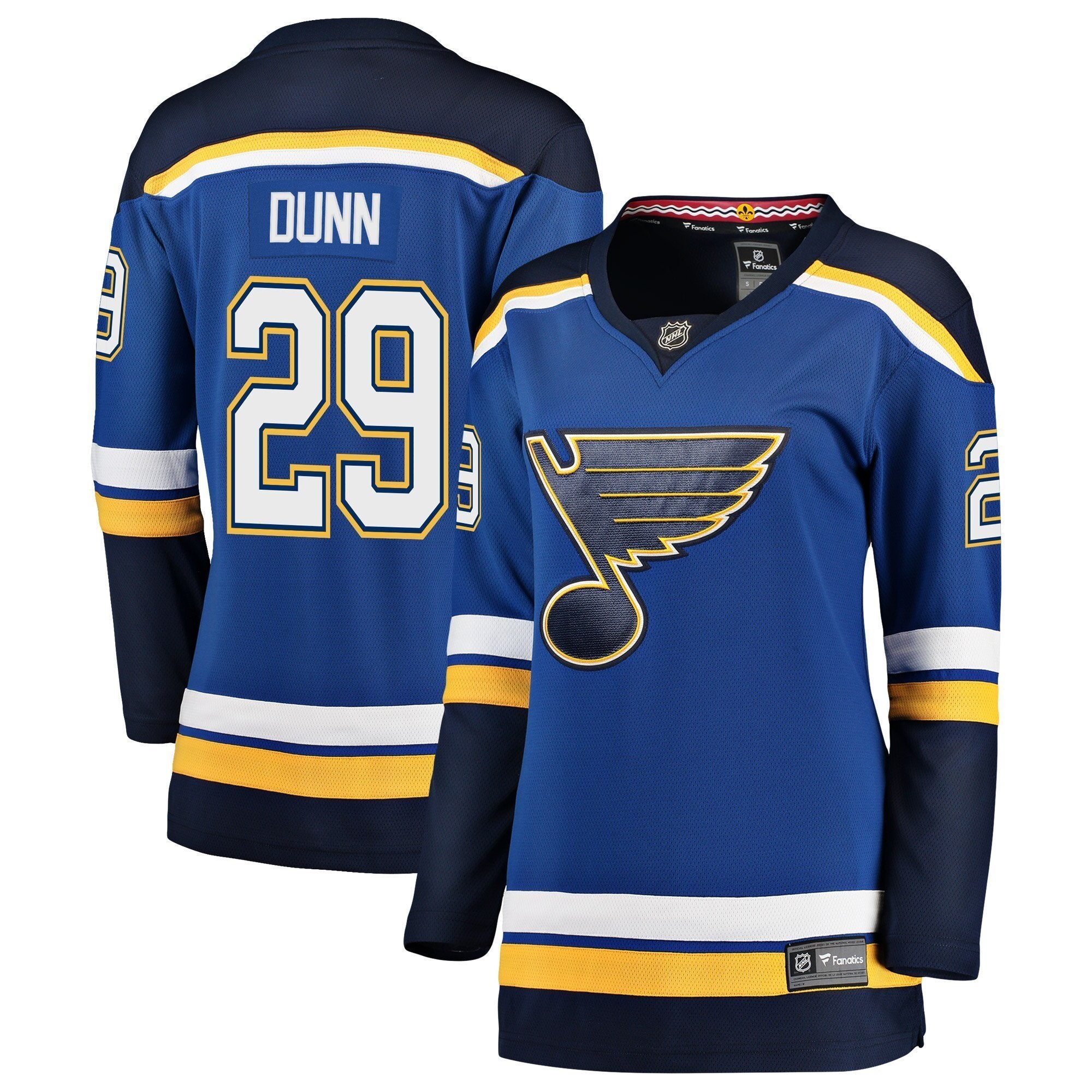 Women s St Louis Blues Vince Dunn Fanatics Branded Blue Breakaway Player Jersey