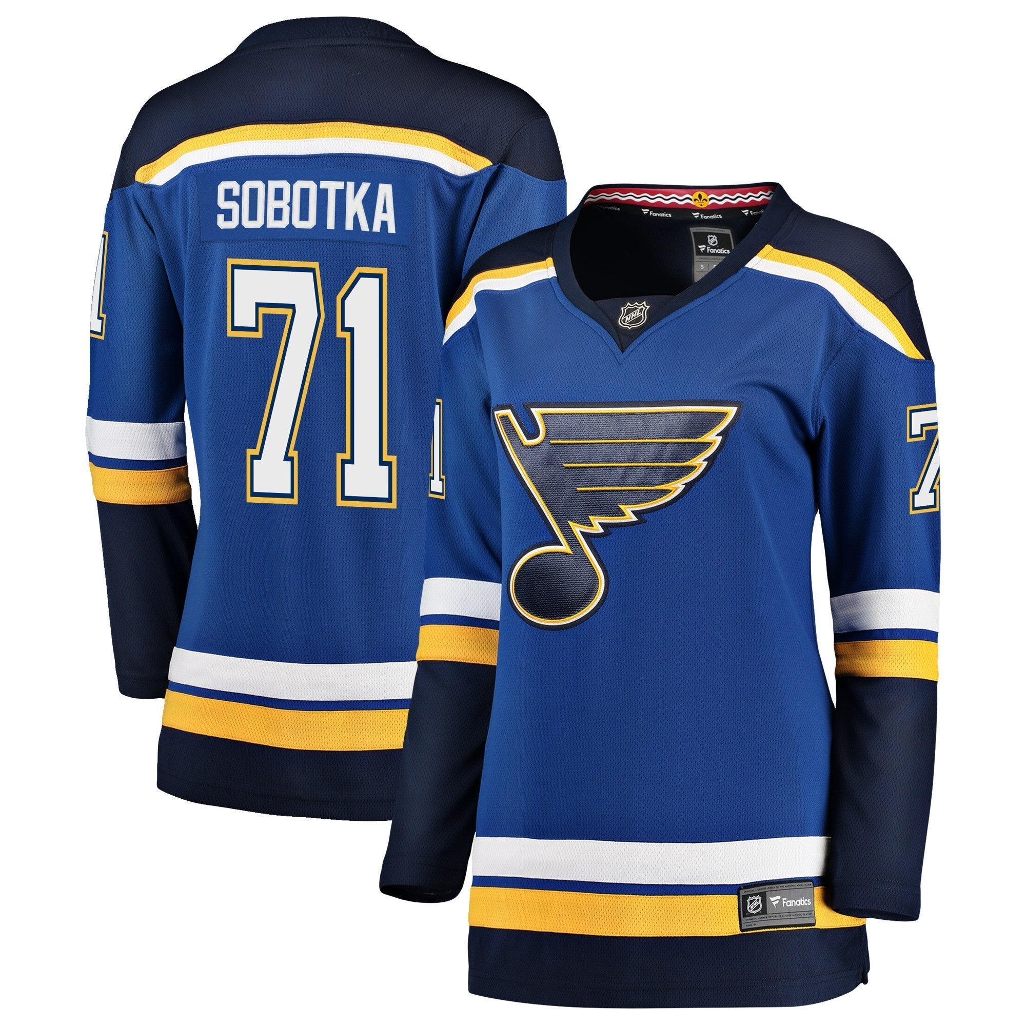 Women s St Louis Blues Vladimir Sobotka Fanatics Branded Blue Breakaway Player Jersey