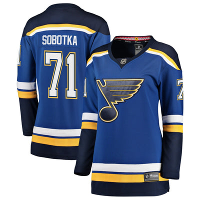 Women s St Louis Blues Vladimir Sobotka Fanatics Branded Blue Breakaway Player Jersey