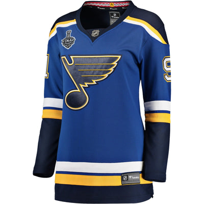 Women s St Louis Blues Vladimir Tarasenko Fanatics Branded Blue Home 2019 Stanley Cup Final Bound Breakaway Player Jersey