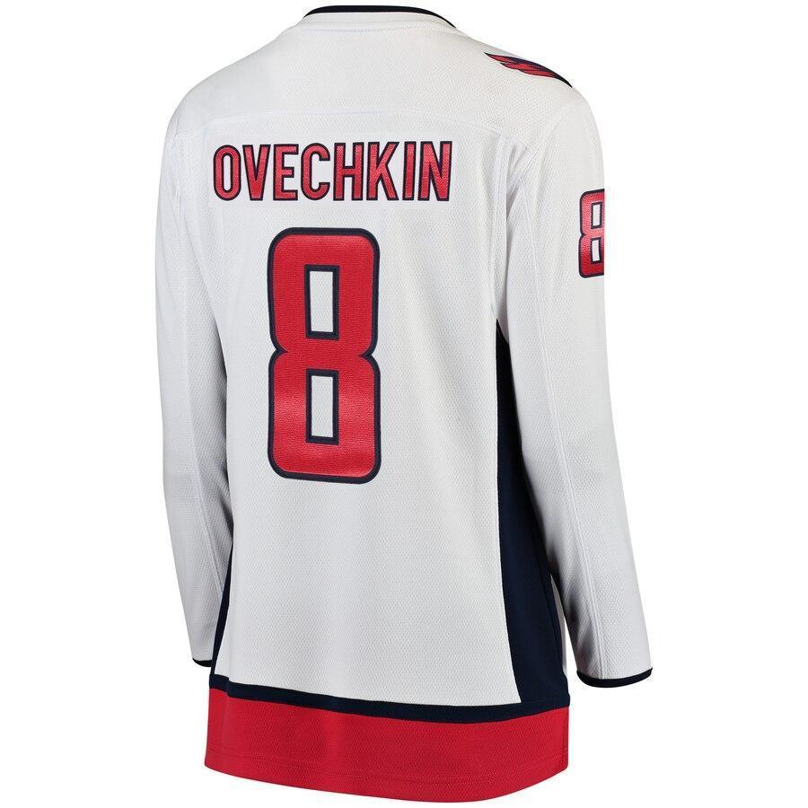 Women s Washington Capitals Alexander Ovechkin White 2018 Stanley Cup Champions Away Breakaway Player Jersey White