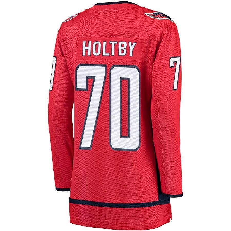 Women s Washington Capitals Braden Holtby Fanatics Branded Red 2018 Stanley Cup Champions Home Breakaway Player Jersey Red