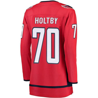 Women s Washington Capitals Braden Holtby Fanatics Branded Red 2018 Stanley Cup Champions Home Breakaway Player Jersey Red