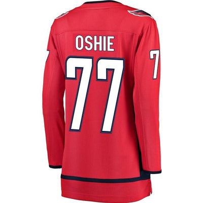Women s Washington Capitals TJ Oshie Fanatics Branded Red 2018 Stanley Cup Champions Home Breakaway Player Jersey Red
