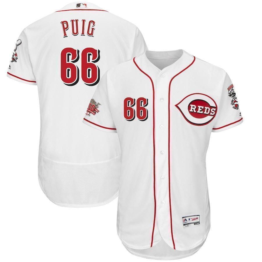 Yasiel Puig Cincinnati Reds 150th Anniversary Baseball Jersey