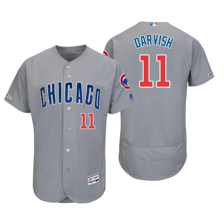 Yu Darvish Chicago Cubs 150th Anniversary Baseball Jersey - Grey