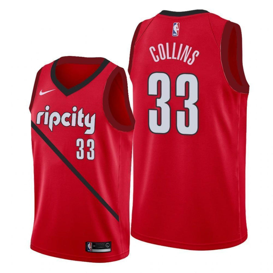 Portland Trail Blazers #33 Zach Collins 2018/19 Earned Edition Swingman Jersey