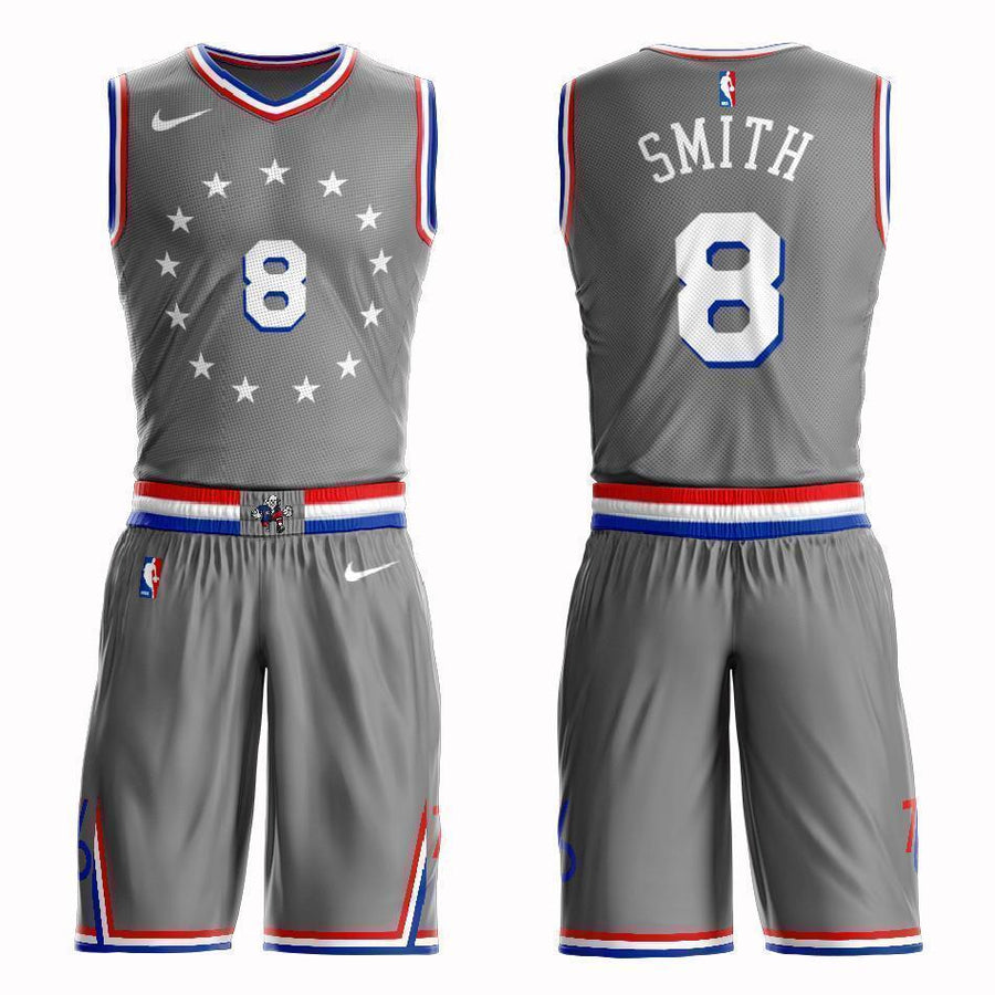 Philadelphia 76ers #8 Zhaire Smith City 2019 Jersey and Pant Set