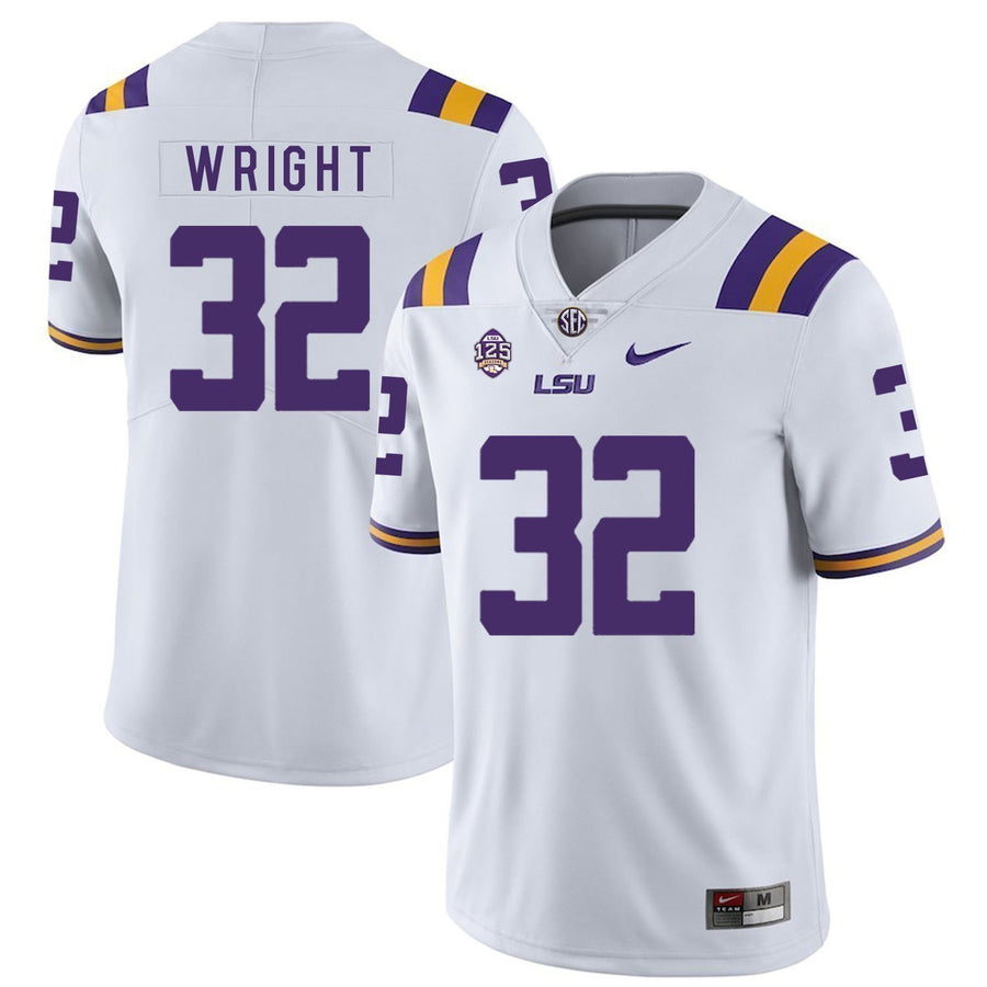 James Wright LSU Tigers Football Jersey - White