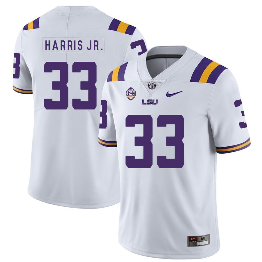 Todd Harris JR LSU Tigers Football Jersey - White