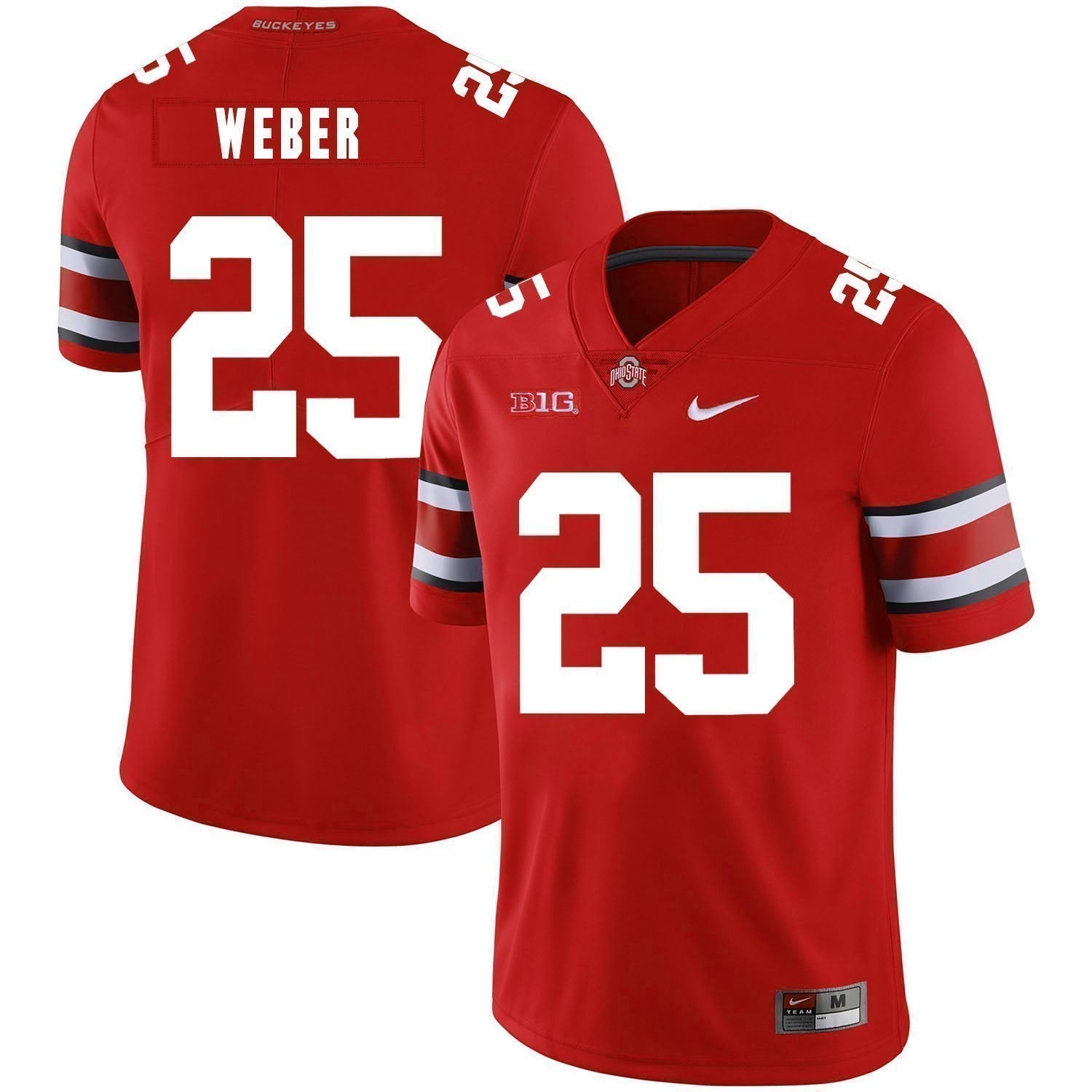 Mike Weber Ohio State Buckeyes Football Jersey - Red