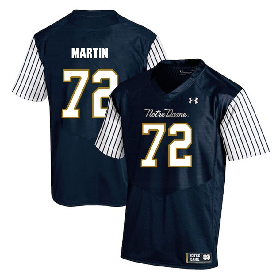 Nick Martin Notre Dame Fighting Irish Football Jersey Navy Stripe