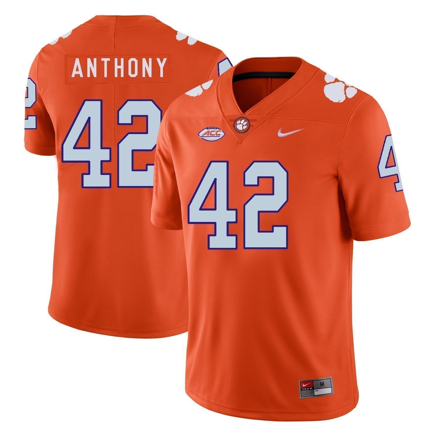 Stephone Anthony Clemson Tigers Football Jersey Orange