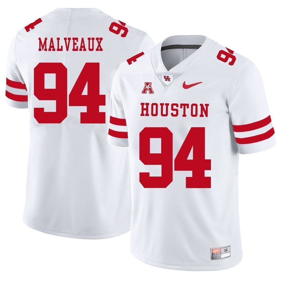 Cameron Malveaux Houston Cougars Football Jersey - White